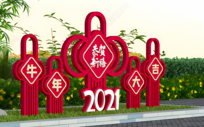 春節節日慶典裝飾中國結雕塑