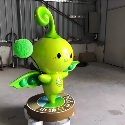 玻璃鋼卡通豌豆公仔