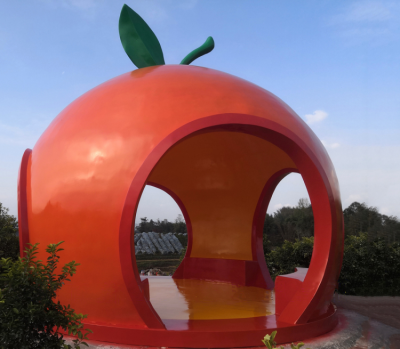 柑橘造型玻璃鋼卡通屋子