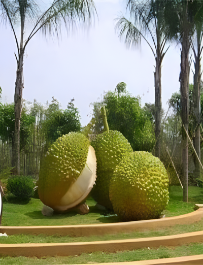 玻璃鋼仿真榴蓮雕塑