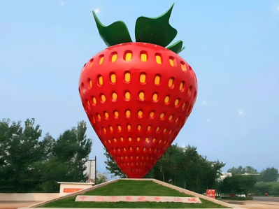 玻璃鋼仿真草莓雕塑