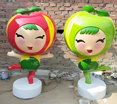 卡通蘋果雕塑