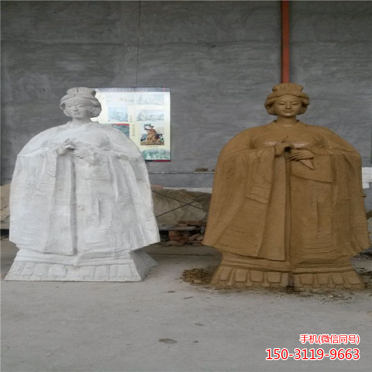 山西孟母雕塑像泥稿&小樣 山西孟母雕塑像泥稿&小樣
