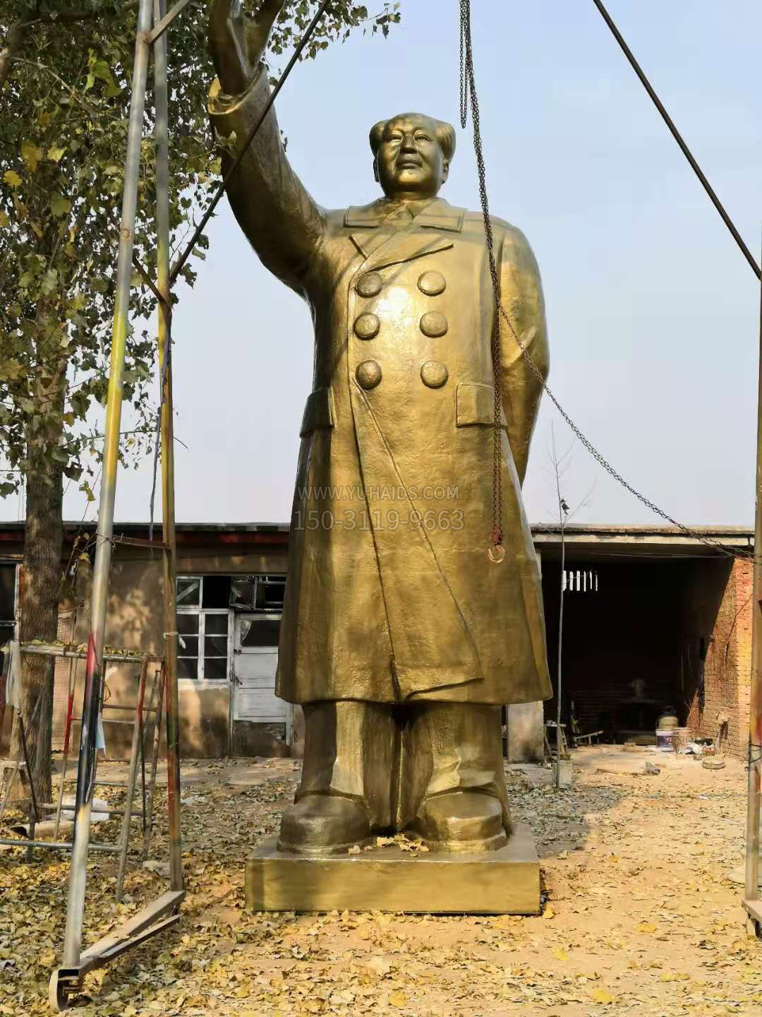 玻璃鋼仿銅毛主席雕像 玻璃鋼仿銅毛主席雕像