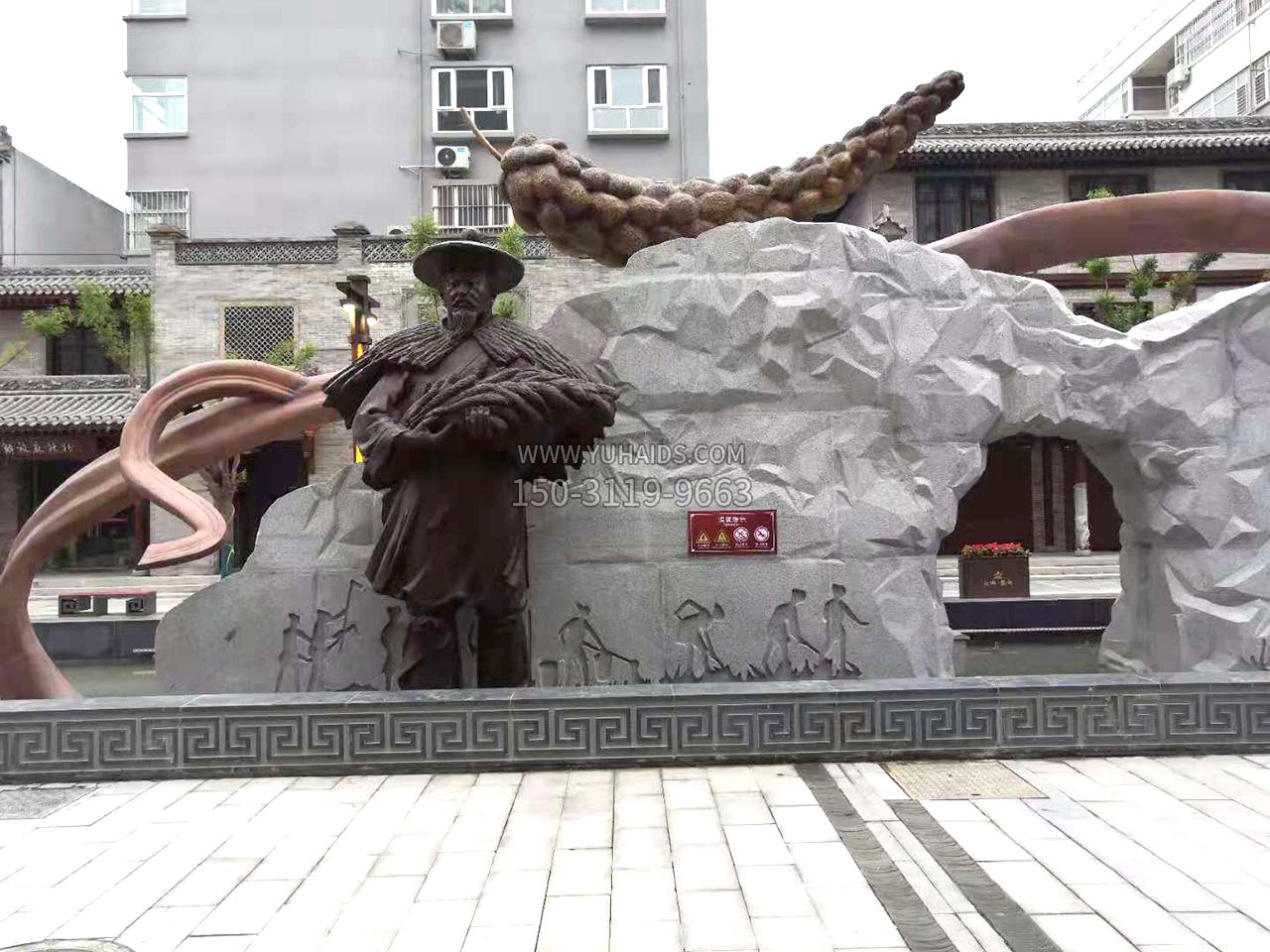 山西運城盬街后稷稼穡情景銅雕景觀雕塑 山西運城盬街后稷稼穡情景銅雕景觀雕塑